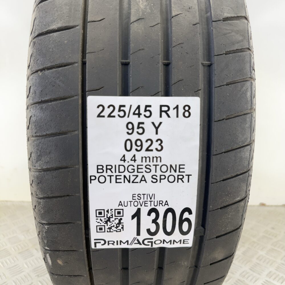 Gomma Usata 225 45 R18 95Y Bridgestone Potenza Sport Estiva - immagine 3