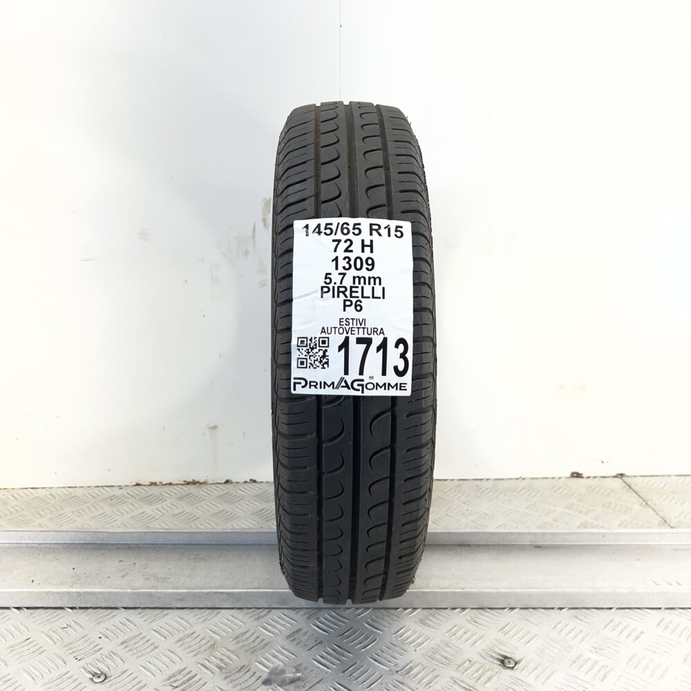 Pneumatico Usato 145 65 R15 72H Pirelli P6 81% Estivo
