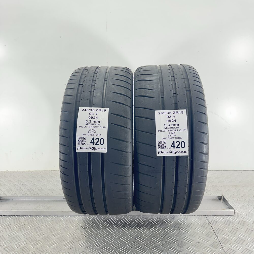Pneumatici Usati 245 35 R19 93Y Michelin Pilot Sport Cup 76% Estive