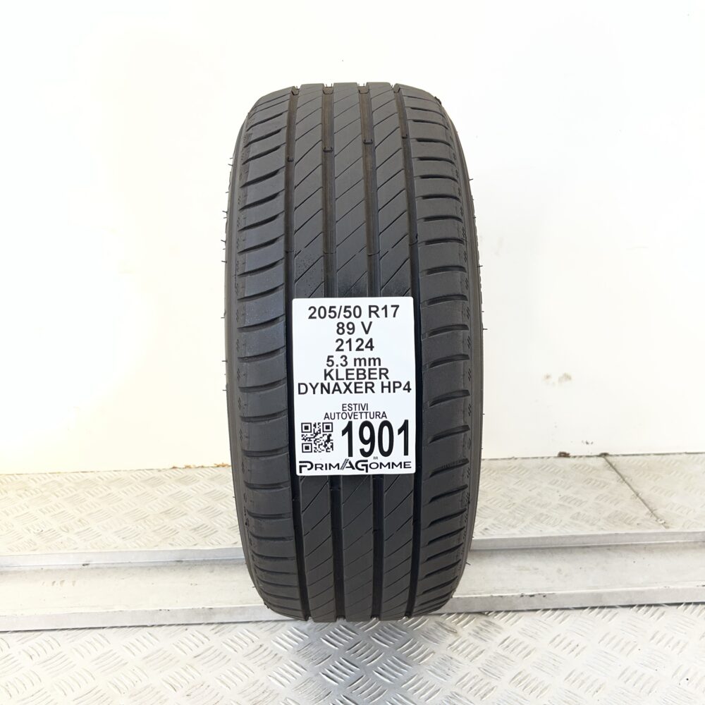 Pneumatico Usato 205 50 R17 89V Kleber Dynaxer HP4 76% Estivo