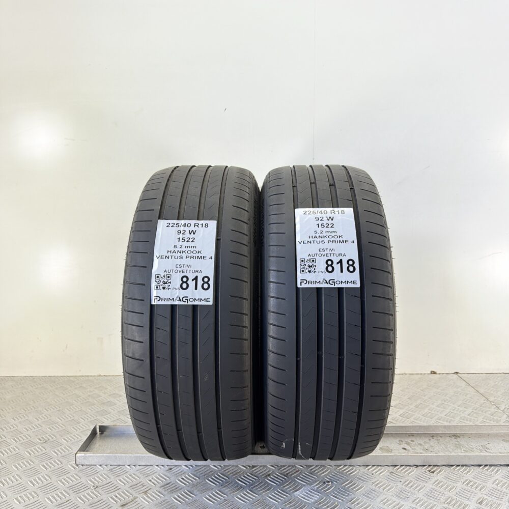 Pneumatici Usati 225 40 R18 92W Hankook Ventus Prime 4 75% Estive