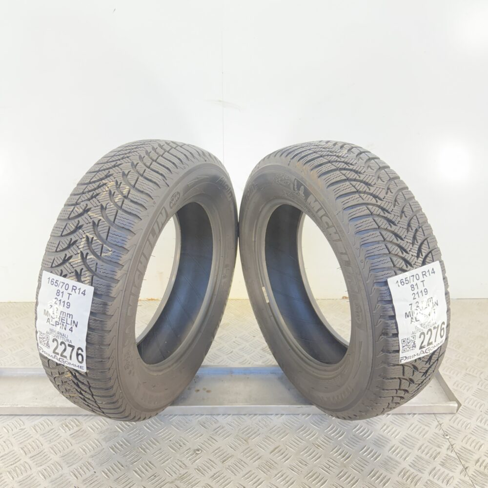 Gomme Usate 165 70 R14 81T Michelin Alpin 4 100% Invernali - immagine 6
