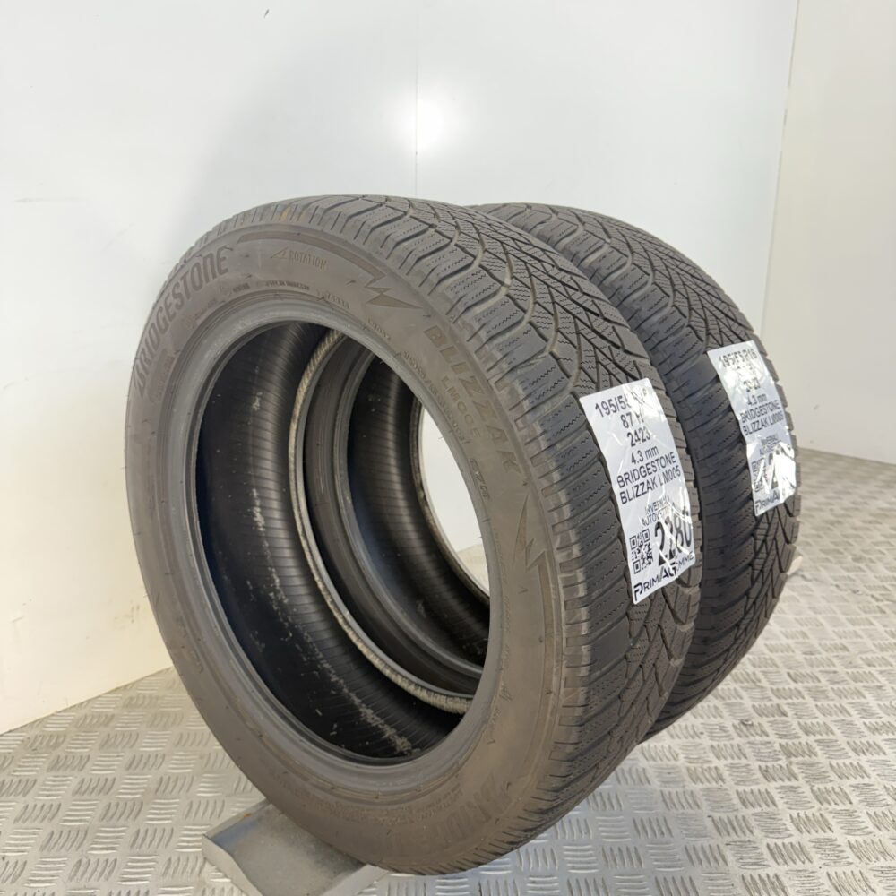 Gomme Usate 195 55 R16 87H Bridgestone Blizzak LM005 Invernali - immagine 5