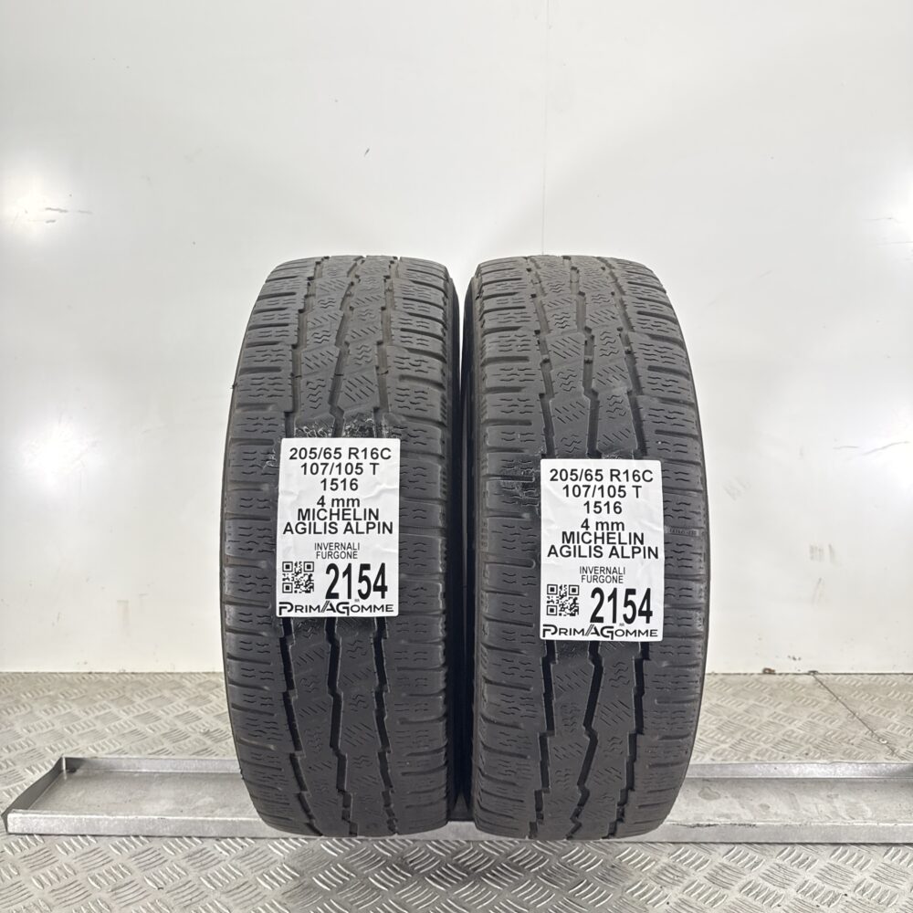 Gomme Usate 205 65 R16C 107/105T Michelin Agilis Alpin Invernali