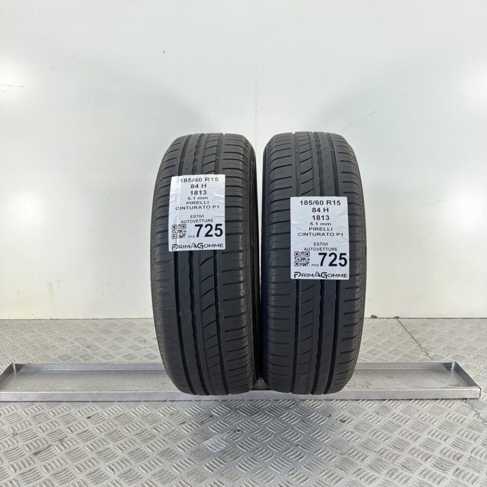 Pneumatici Usati 185 60 R15 84H Pirelli Cinturato P1 73% Estive