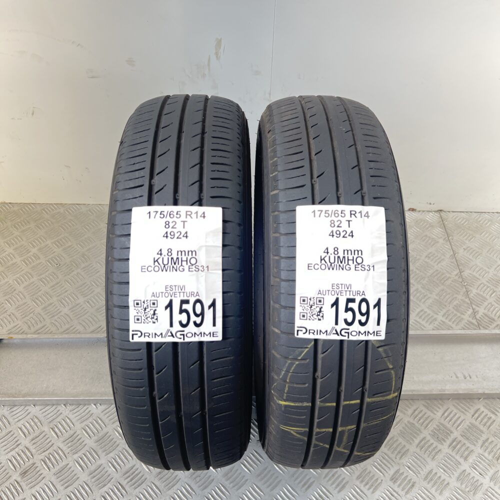 Pneumatici Usati 175 65 R14 82T Kumho Ecowing ES31 Estive
