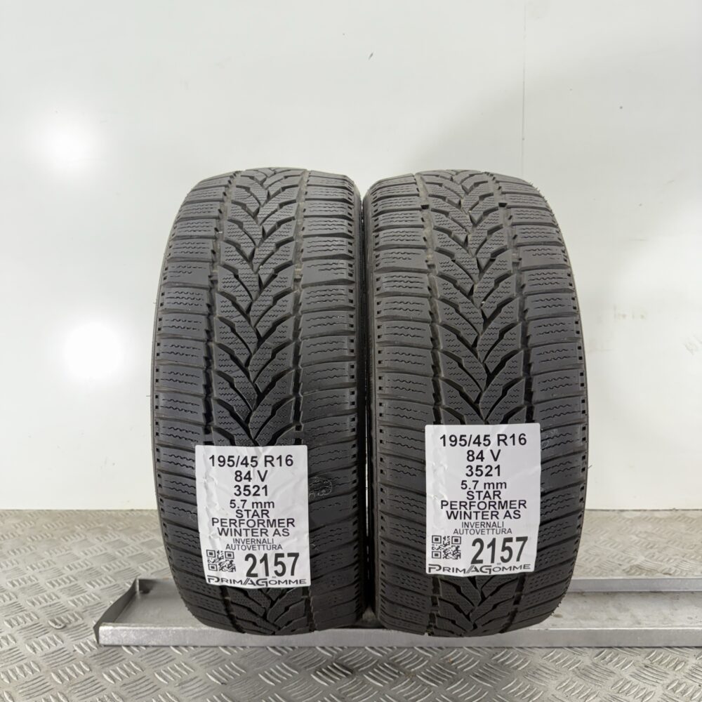 Gomme Usate 195 45 R16 84V Star Performer Winter AS 81% Invernali