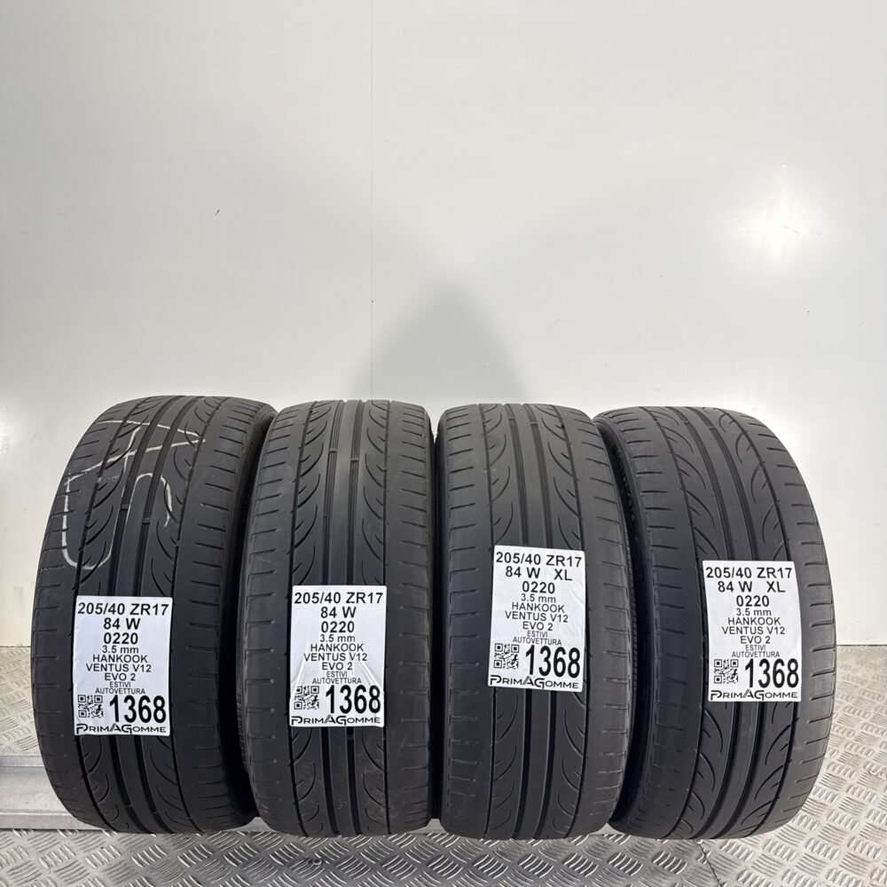 Gomme Usate 205 40 ZR17 XL 84W Hankook Ventus V12 Evo 2 Estive