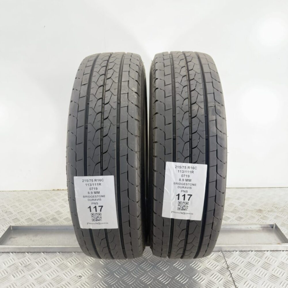 Pneumatici Usati 215 75 R16C 113 111R Bridgestone Duravis 99% Estive