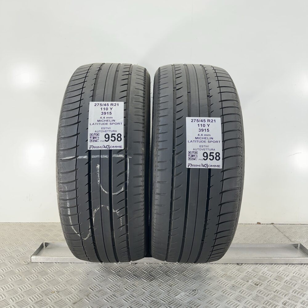 Pneumatici Usati 275 45 R21 110Y Michelin Latitude Sport Estive