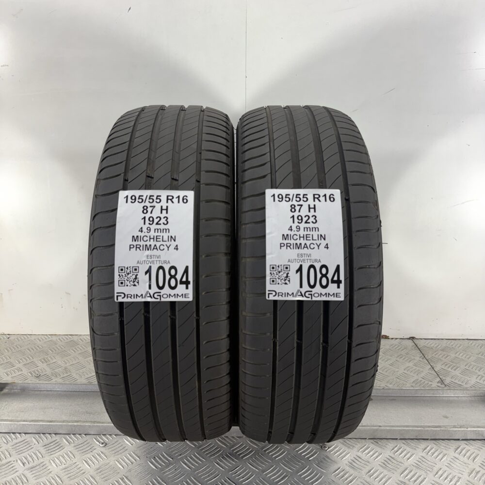 Gomme Usate 195 55 R16 87H Michelin Primacy 4 70% Estive