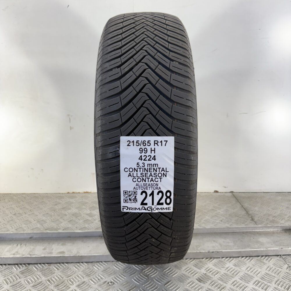 Pneumatico Usato 215 65 R17 99H Continental AllSeason Contact 4 Stagioni