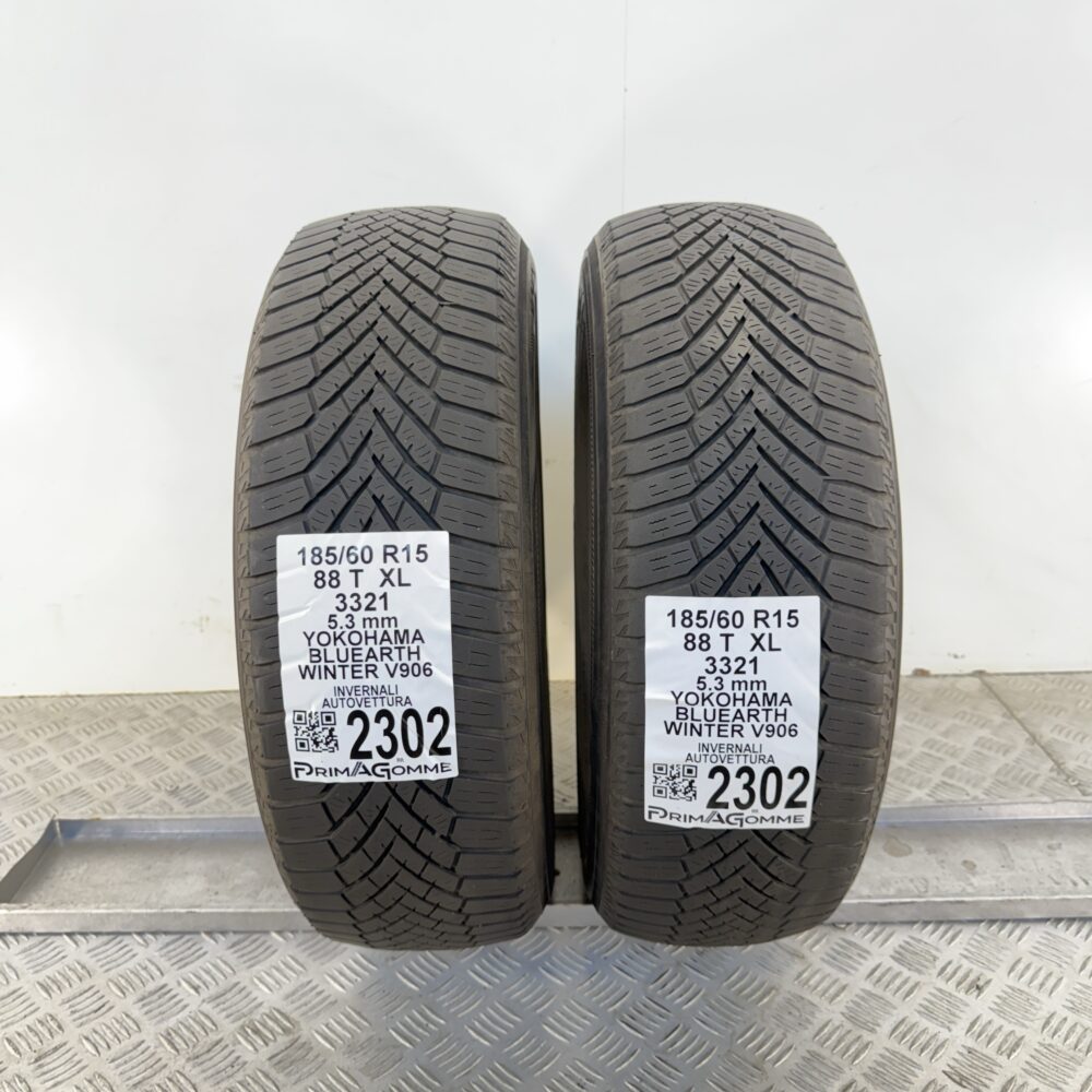 Gomme Usate 185 60 R15 XL 88T Yokohama BluEarth Winter V906 76% Invernali - immagine 8