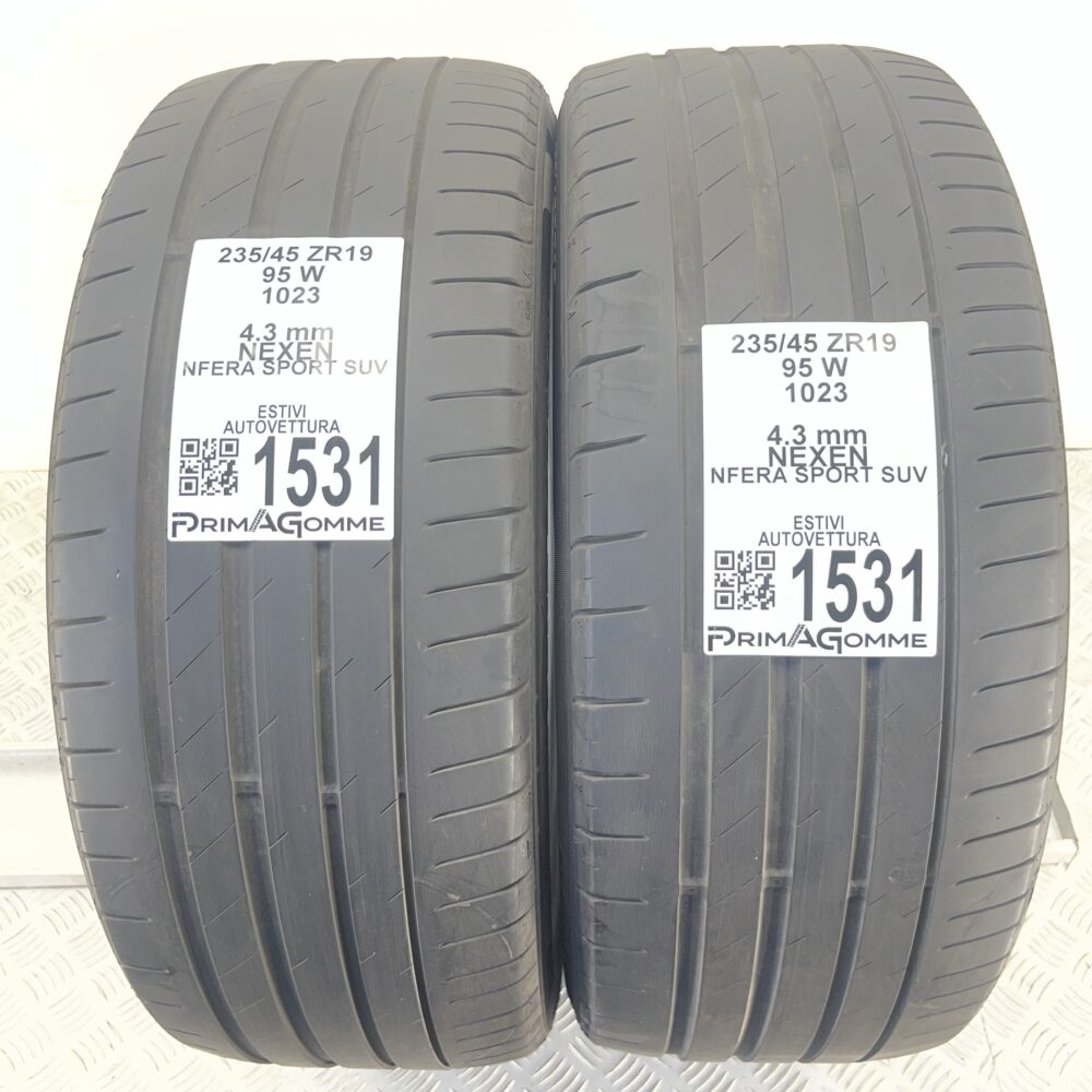 Gomme Usate 235 45 ZR19 95W Nexen Nfera Sport SUV Estive
