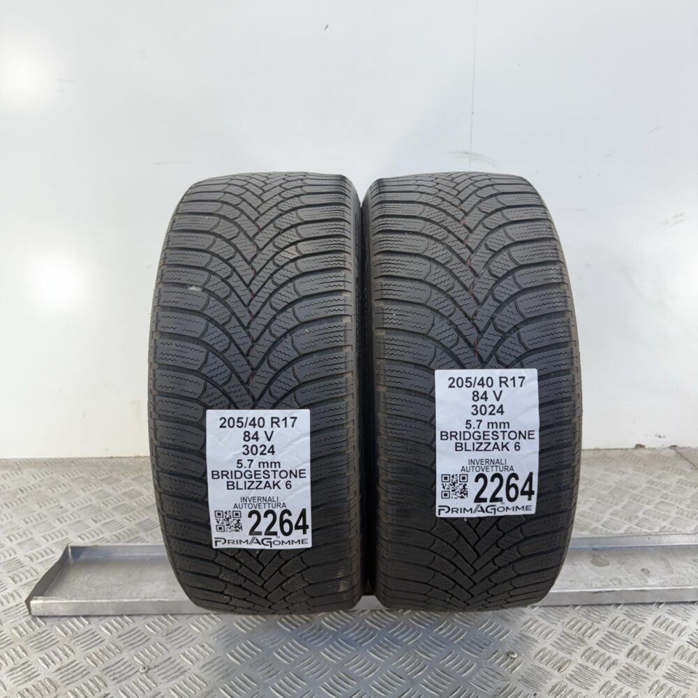 Gomme Usate 205 40 R17 84V Bridgestone Blizzak 6 81% Invernali - immagine 8