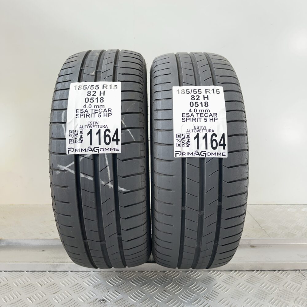 Gomme Usate 185 55 R15 82H ESA Tecar Spirit 5 HP Estive
