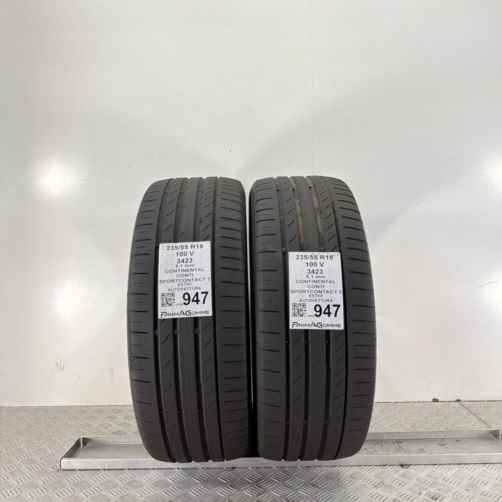 Pneumatici Usati 235 55 R18 100V Continental SportContact 5 73% Estive