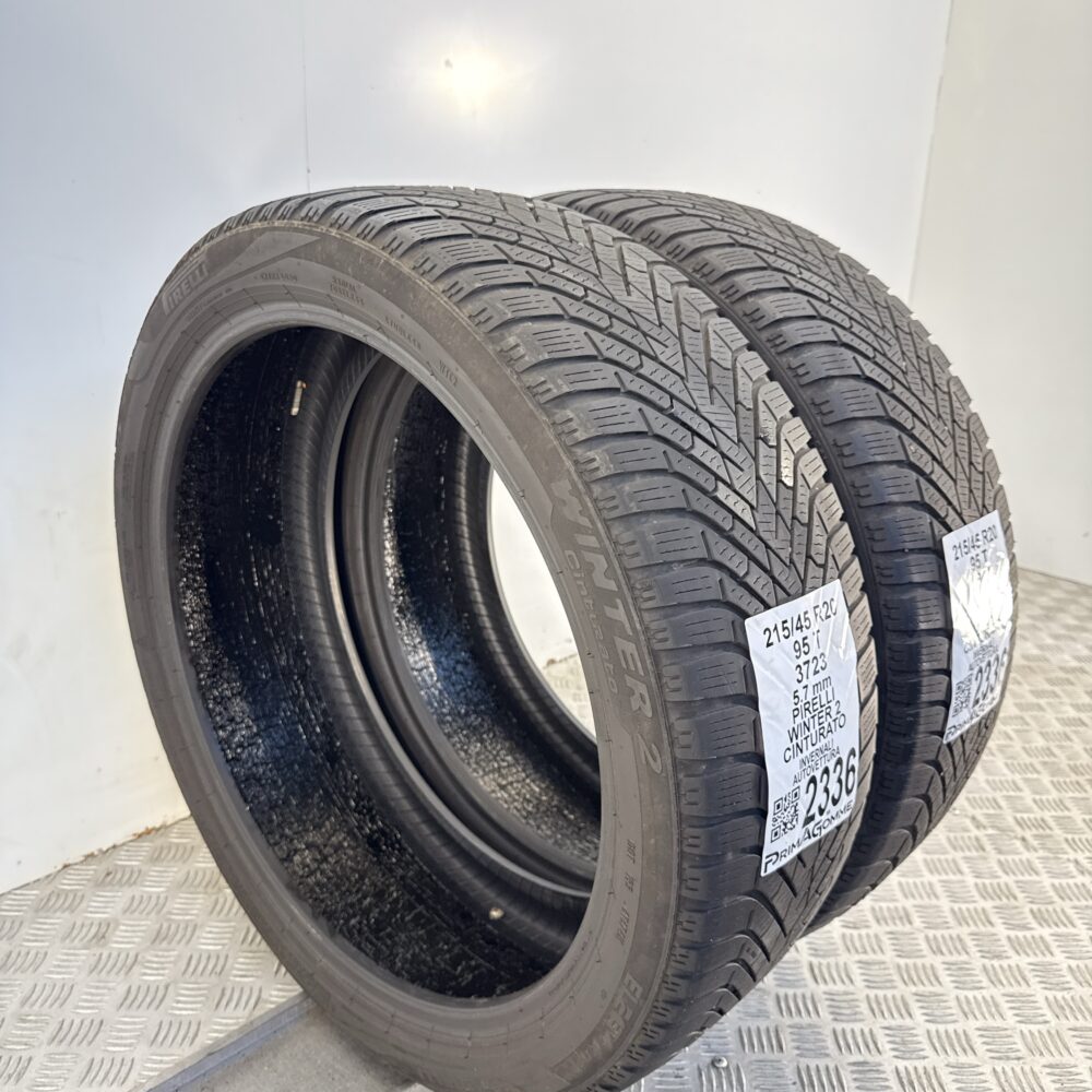 Gomme Usate 215 45 R20 95T Pirelli Winter 2 Cinturato 81% Invernali - immagine 5