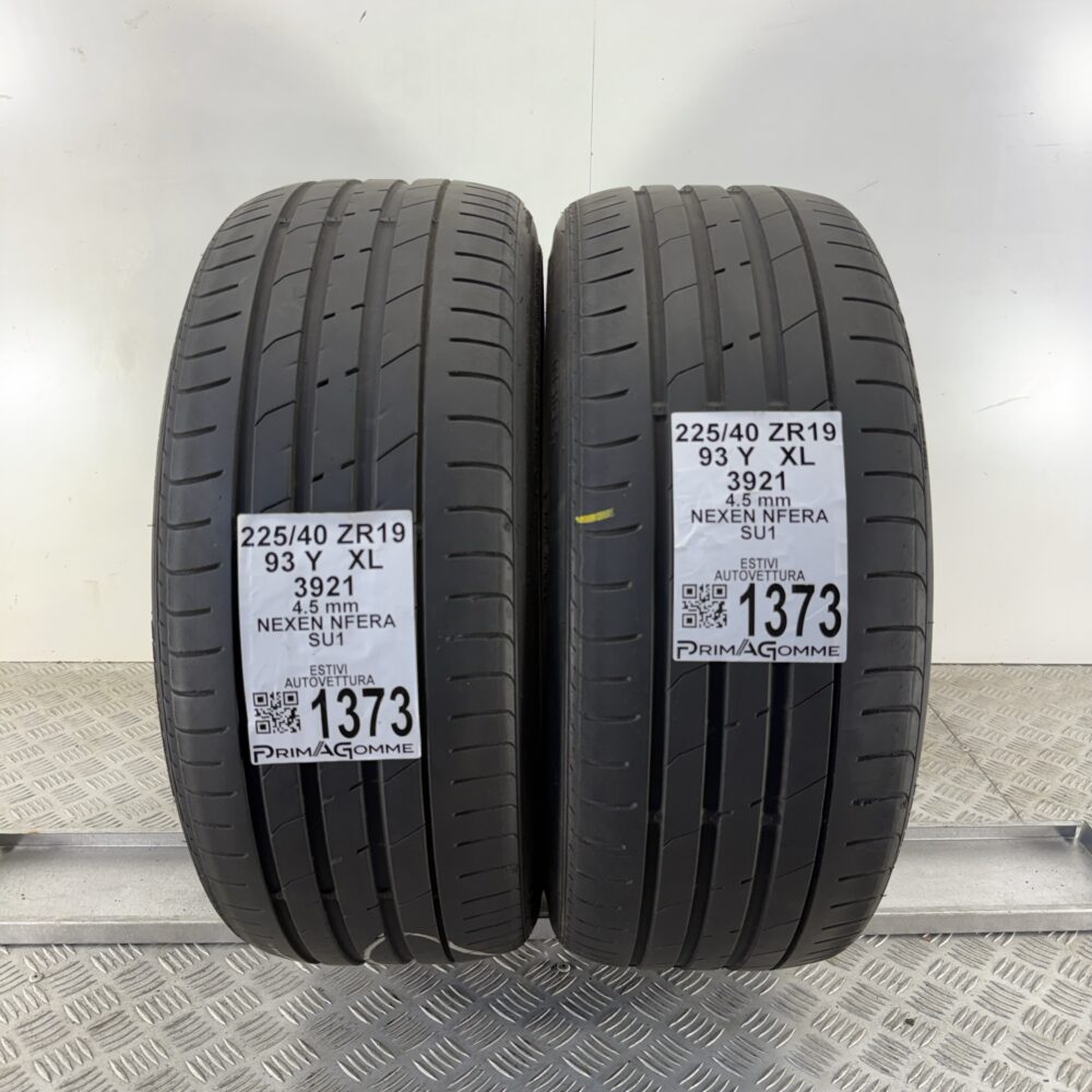 Gomme Usate 225 40 ZR19 93Y Nexen Nfera SU1 Estive