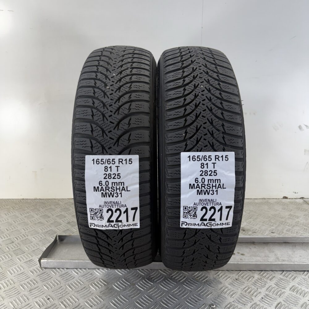 Gomme Usate 165 65 R15 81T Marshal MW31 86% Invernali
