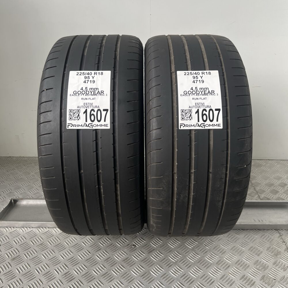 Gomme Usate 225 40 R18 95Y Goodyear Eagle F1 Asymmetric 3 64% Estive