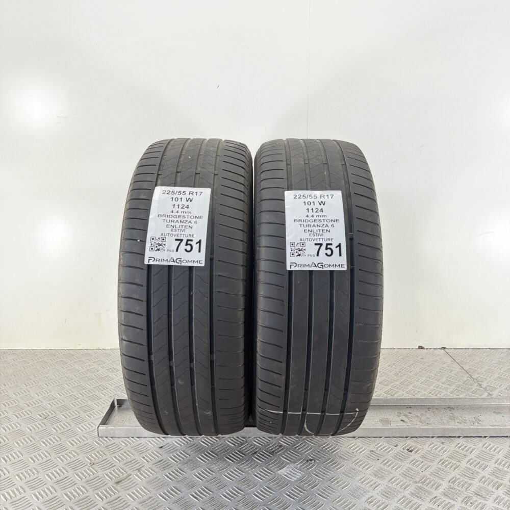 Pneumatici Usati 225 55 R17 101W Bridgestone Turanza 6 Estive
