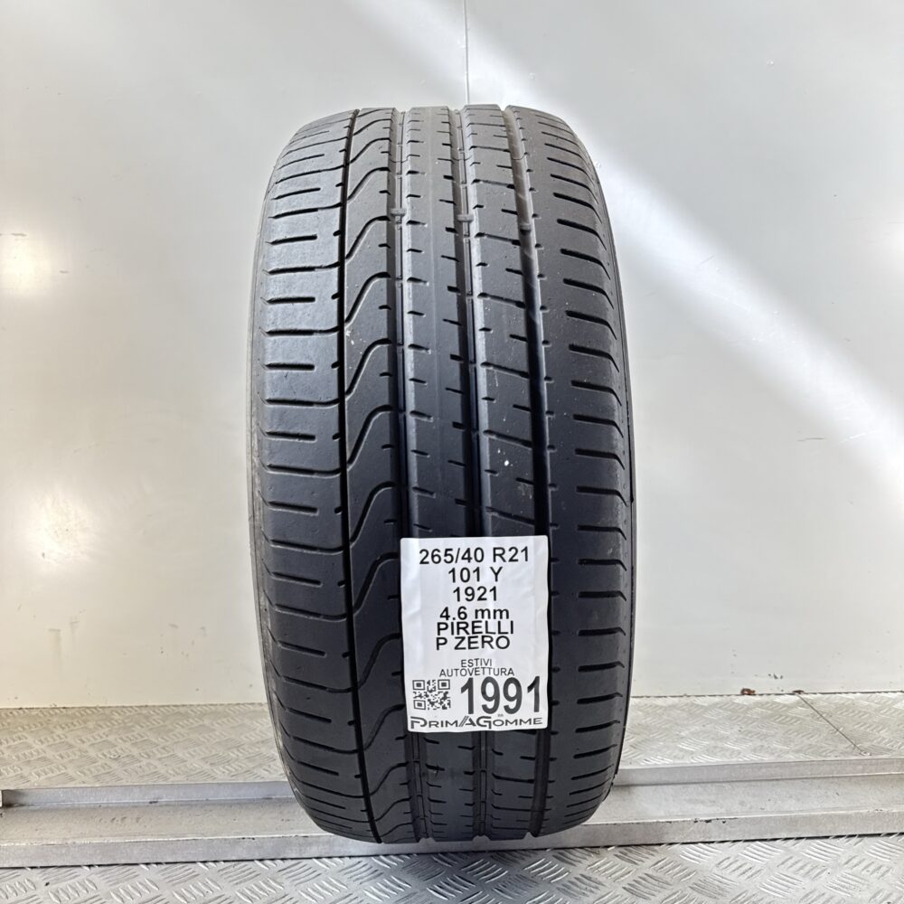 Pneumatico Usato 265 40 R21 101Y Pirelli P Zero Estivo