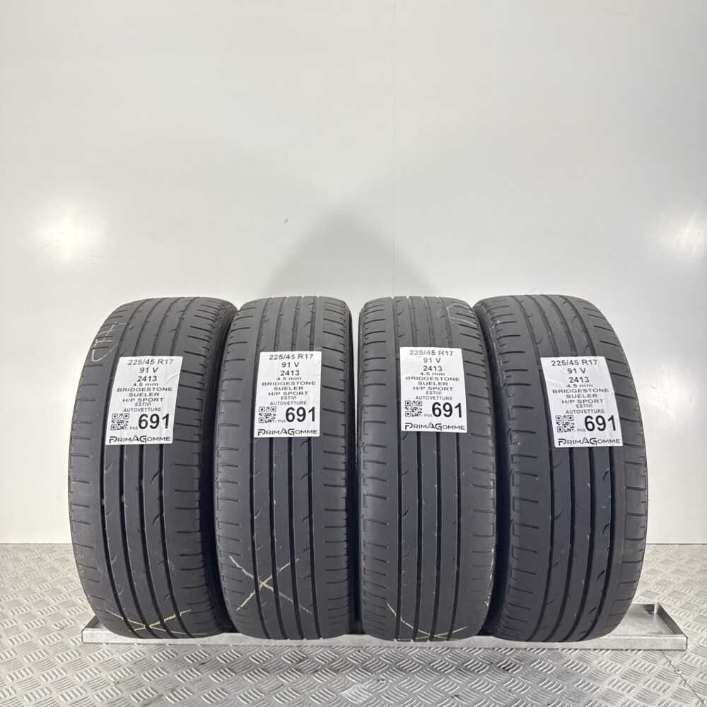 Pneumatici Usati 225 45 R17 91V Bridgestone Dueler H/P Sport Estive