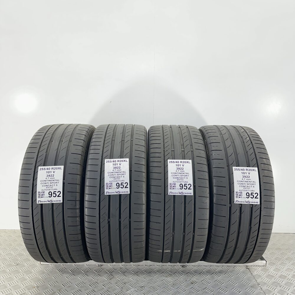 Pneumatici Usati 255 40 R20 XL 101V Continental Conti Sport Contact 5 Estive