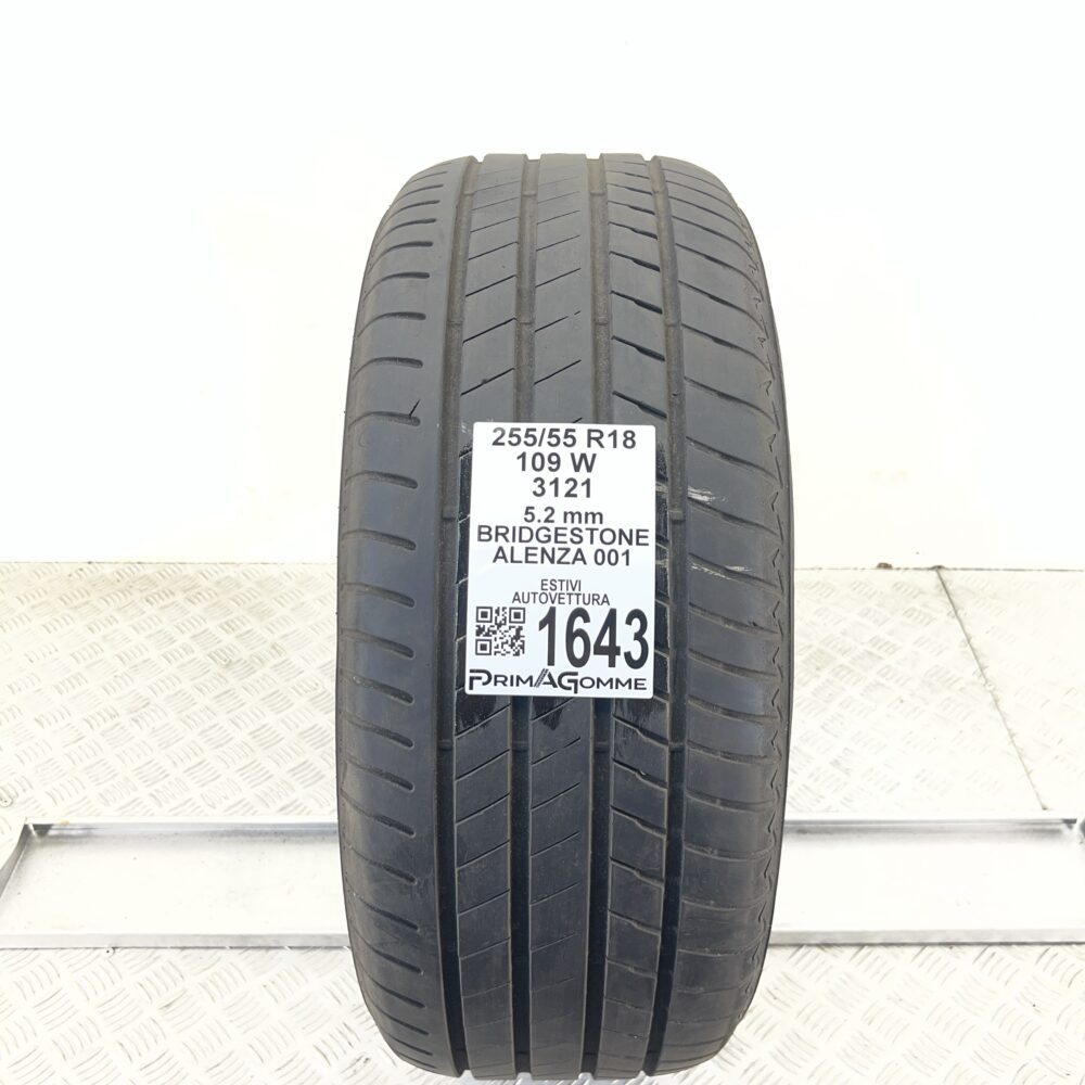 Gomma Usata 255 55 R18 109W Bridgestone Alenza 001 74% Estiva