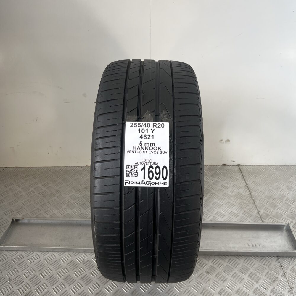 Pneumatico Usato 255 40 R20 101Y Hankook Ventus S1 Evo2 SUV 71% Estivo