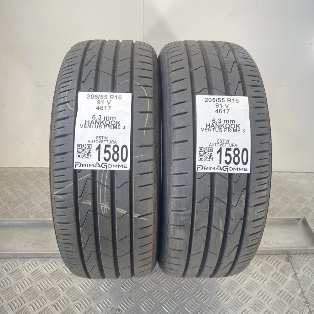 Gomme Usate 205 55 R16 91V Hankook Ventus Prime 3 90% Estive