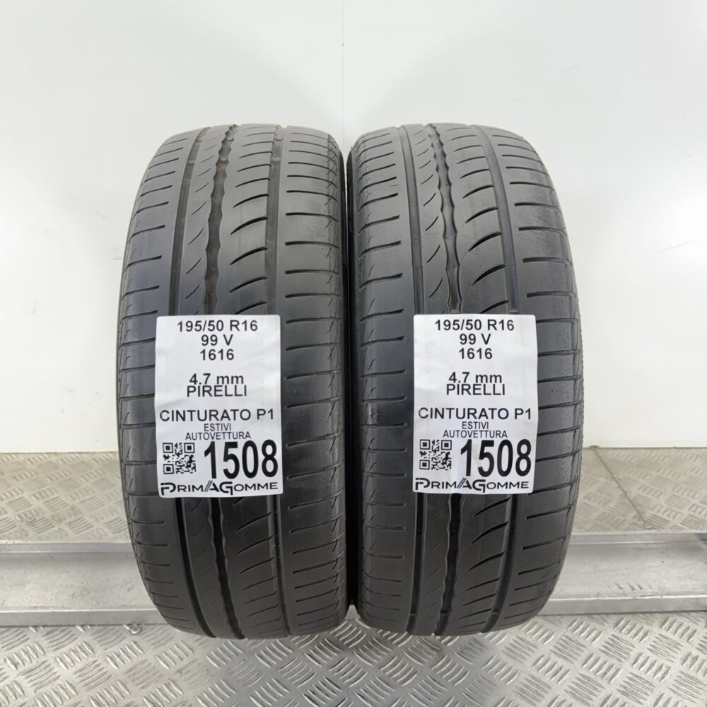Gomme Usate 195 50 R16 99V Pirelli Cinturato P1 Estive