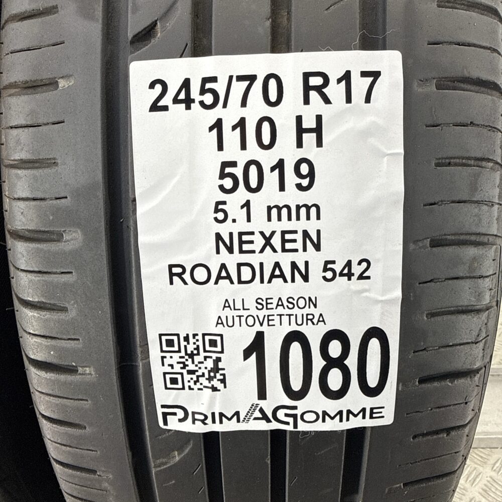 Gomme Usate 245 70 R17 110H Nexen Roadian 542 73% Quattro Stagioni - immagine 3