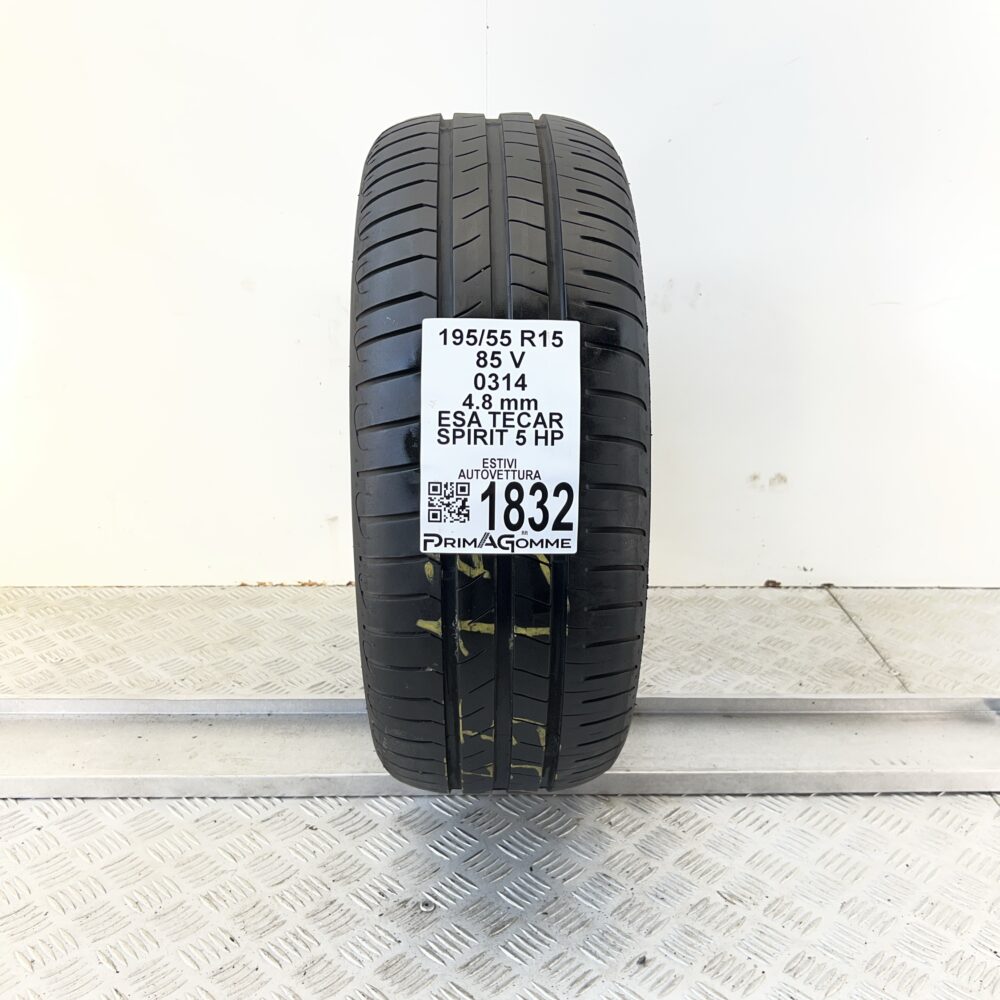Pneumatico Usato 195 55 R15 85V ESA TECAR Spirit 5 HP Estivo