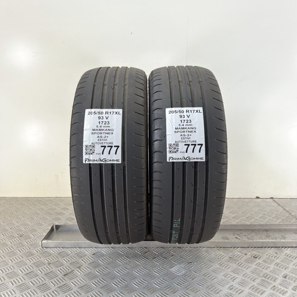 Pneumatici Usati 205 50 R17 XL 93V Nankang Sportnex AS-2+ 77% Estive