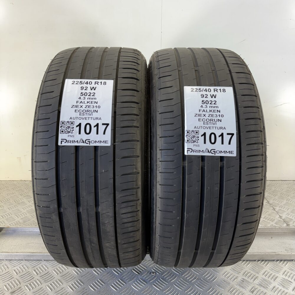Gomme Usate 225 40 R18 92W Falken ZIEX ZE310 Estive