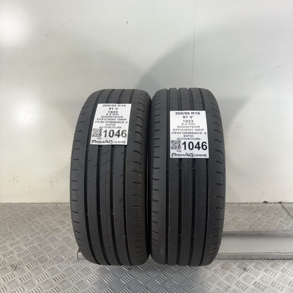 Gomme Usate 205 55 R16 91V Goodyear EfficientGrip Performance 2 91% Estive
