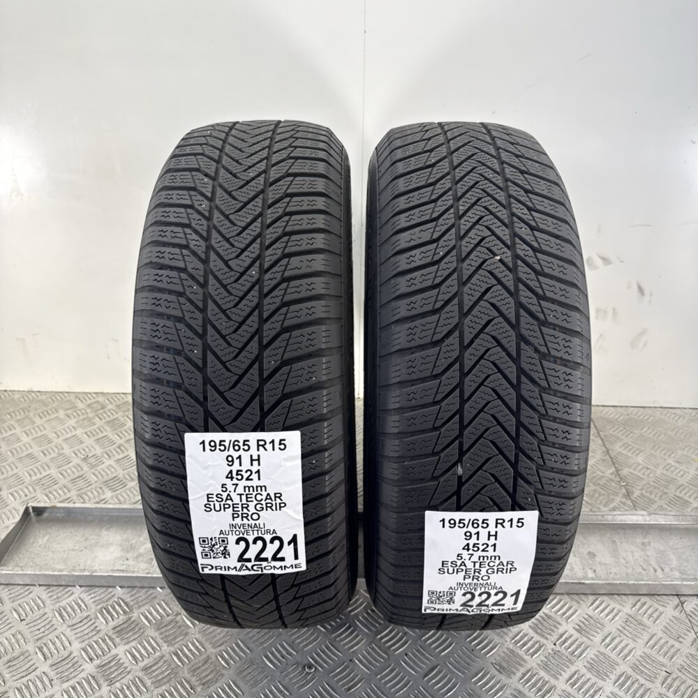 Gomme Usate 195 65 R15 91H Esa Tecar Super Grip Pro 81% Invernali - immagine 8
