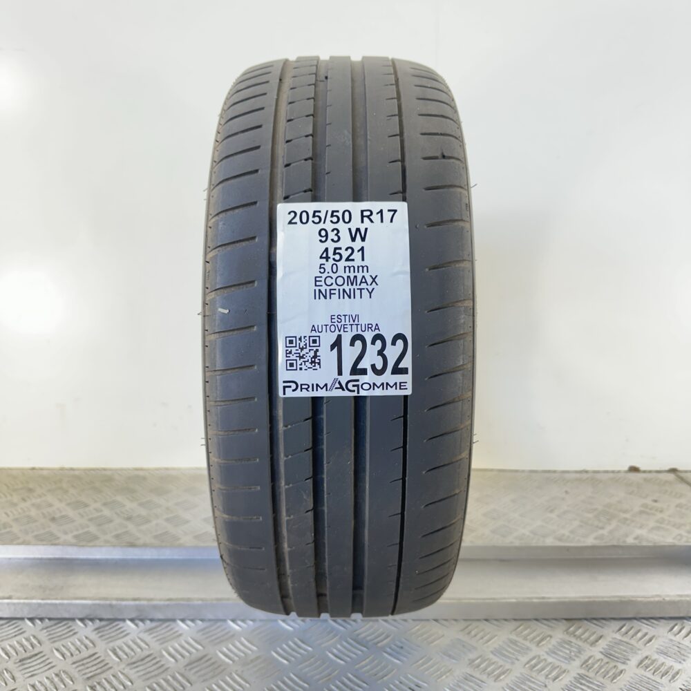 Pneumatico Usato 205 50 R17 93W Infinity Ecomax 71% Estivo