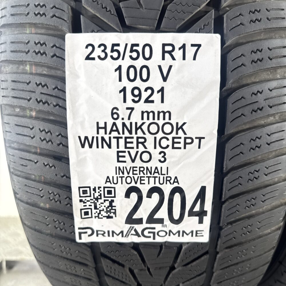 Gomme Usate 235 50 R17 100V Hankook Winter Icept Evo 3 96% Invernali - immagine 3