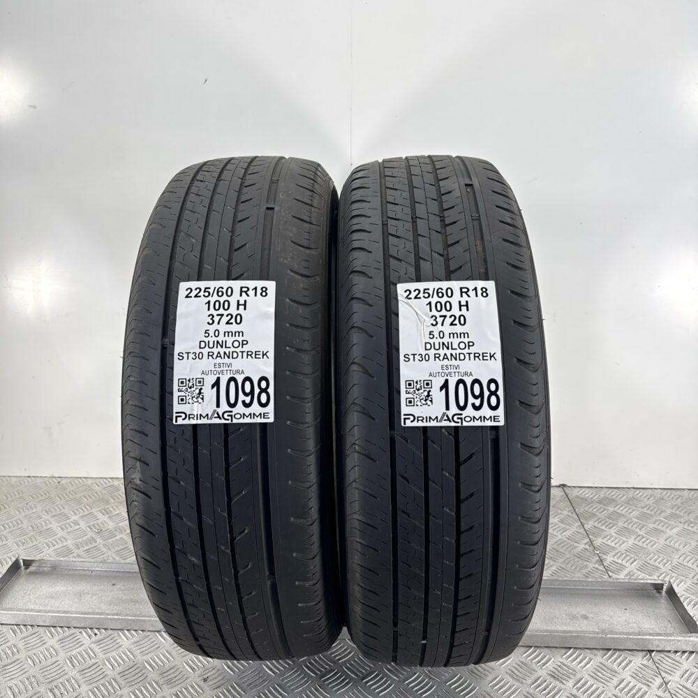 Gomme Usate 225 60 R18 100H Dunlop ST30 Randtrek 71% Estive
