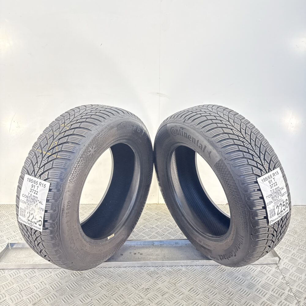Gomme Usate 195 65 R15 91T Continental Winter Contact TS870 100% Invernali - immagine 11
