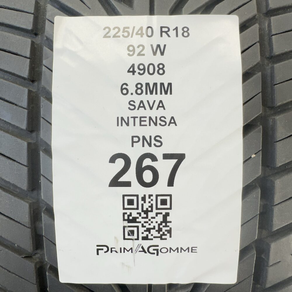 Pneumatici Usati 225 40 R18 92W Sava Intensa 96% Estive - immagine 3