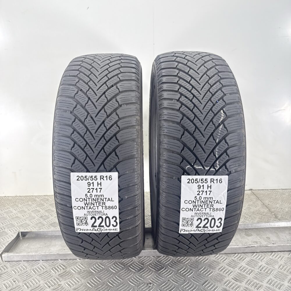 Gomme Usate 205 55 R16 91H Continental Winter Contact TS860 71% Invernali