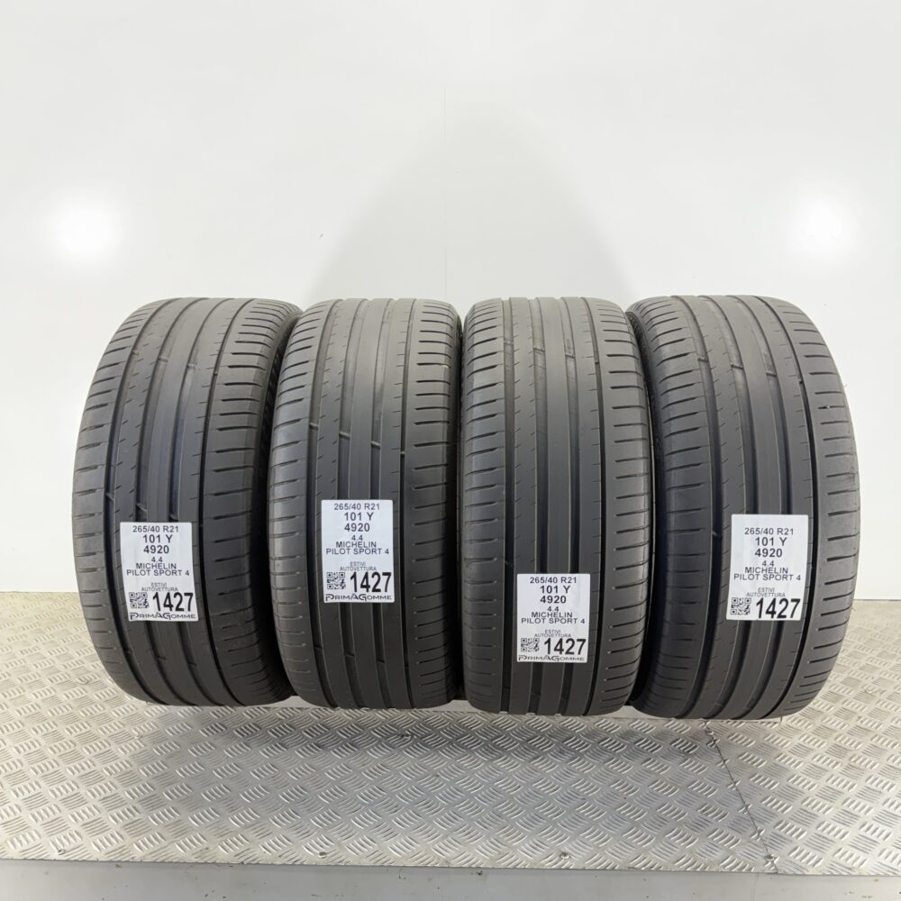 Gomme Usate 265 40 R21 101Y Michelin Pilot Sport 4 Estive