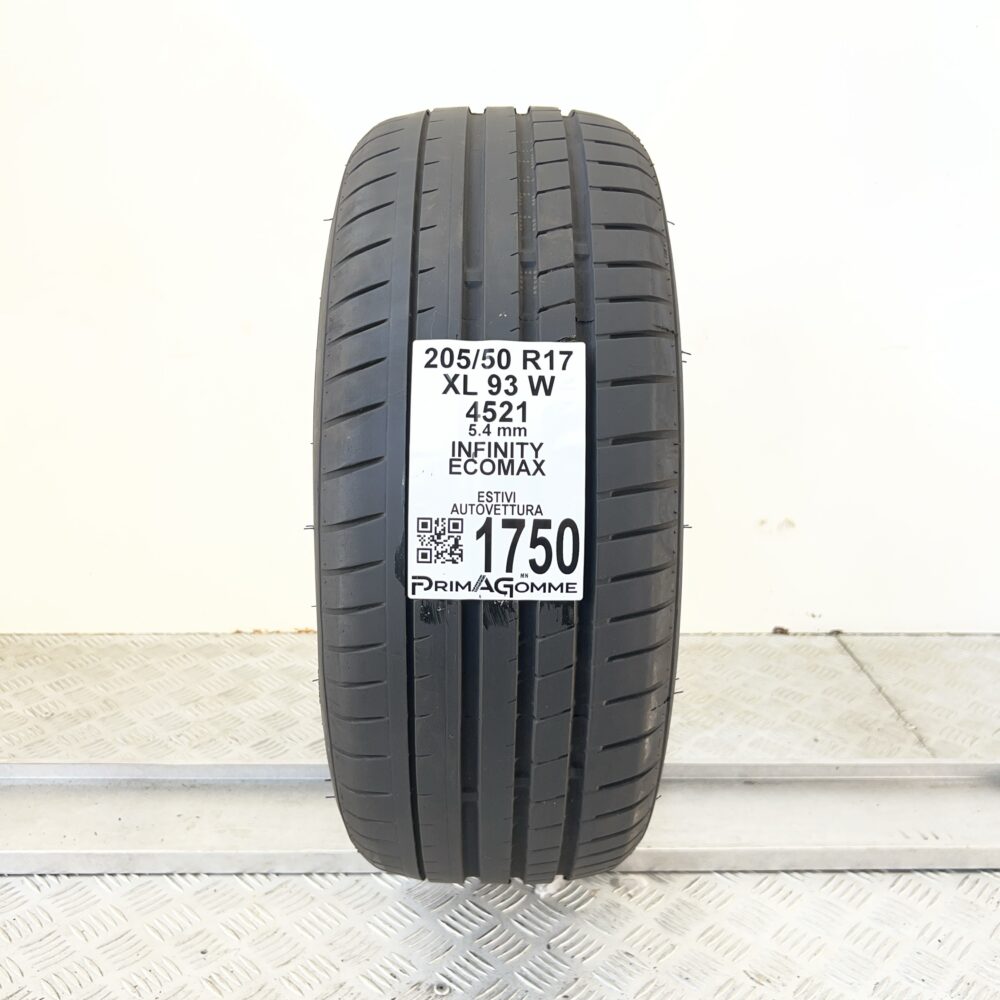Pneumatico Usato 205 50 R17 XL 93W Infinity Ecomax 77% Estivo