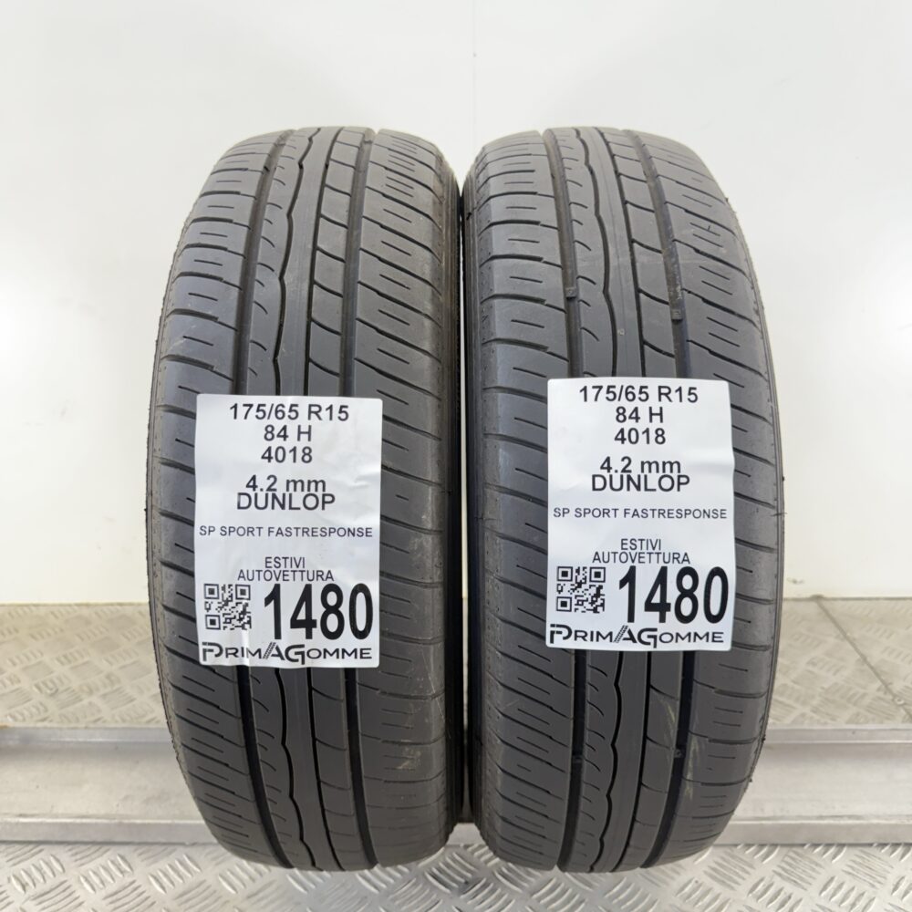 Gomme Usate 175 65 R15 84H Dunlop SP Sport Fast Response Estive