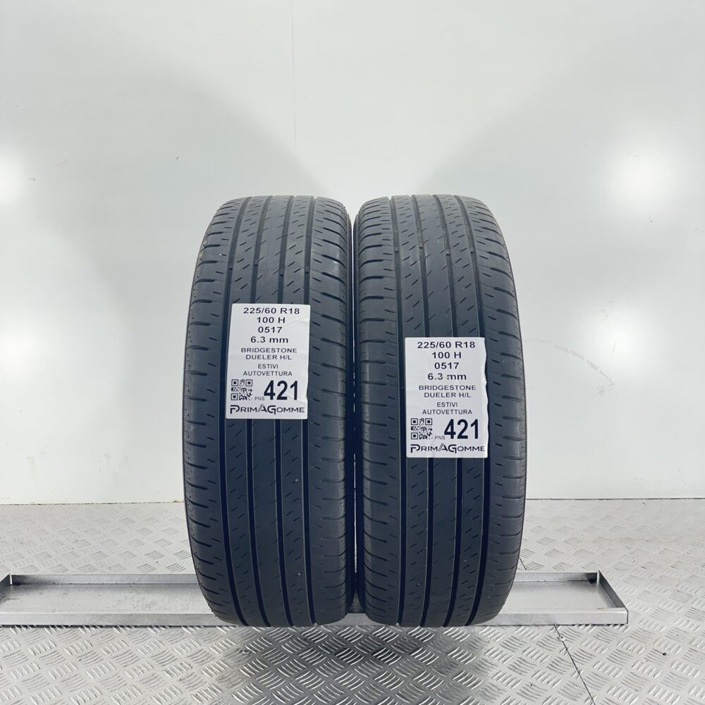 Pneumatici Usati 225 60 R18 100H Bridgestone Dueler H/L 90% Estive