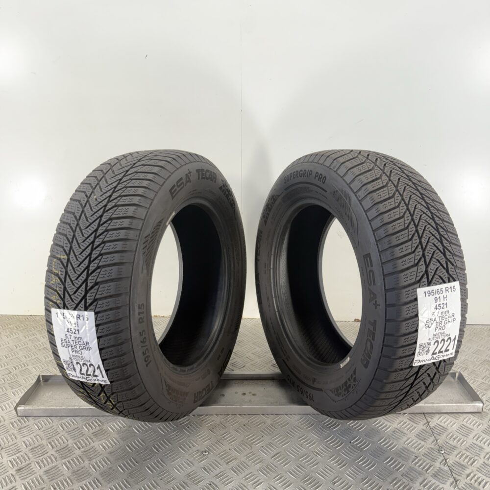 Gomme Usate 195 65 R15 91H Esa Tecar Super Grip Pro 81% Invernali - immagine 7